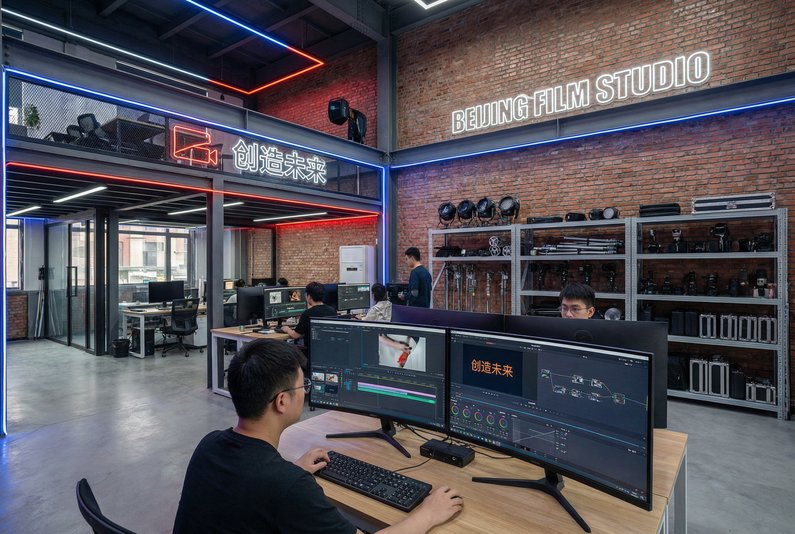 抖音风影视传媒公司办公环境